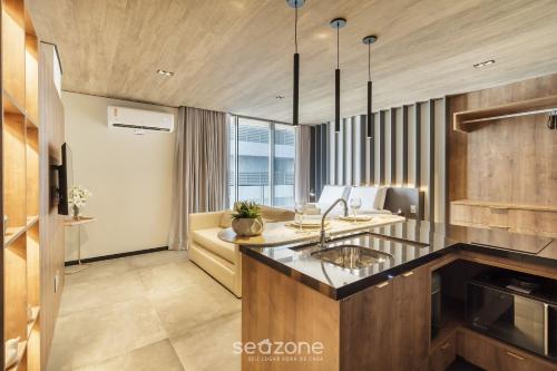 keuken, NWTs - Estúdios com Vista Lateral Mar em Maceió (NWTs - Estudios com Vista Lateral Mar em Maceio) in Maceio