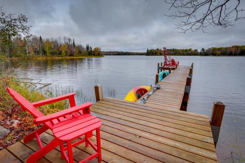Lakefront Presque Isle Cabin w/ Private Dock
