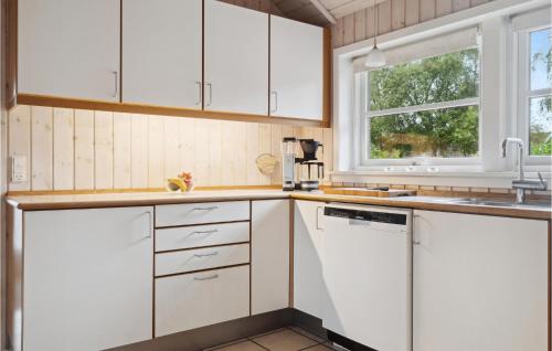 Kitchen, Four-Bedroom Holiday Home In Vaggerlose in Idestrup