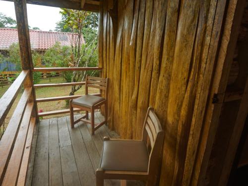 陽台/露台, Santa Maria Volcano Lodge Hotel & Restaurante in 林孔德拉別哈