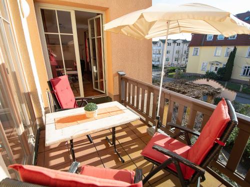 Balcony/terrace, Residence Seestern, apartment 20 in Ostseebad Kuhlungsborn