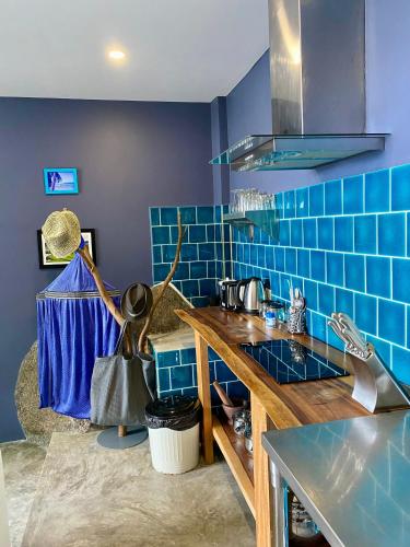 Kitchen, Ko Samui Seaview pool villa Paris with car near Laem Sor Pagoda