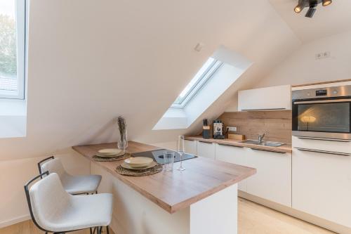 廚房, Modernes Apartment in Langenbach bei München, nahe Flughafen München (Modernes Apartment in Langenbach bei Munchen, nahe Flughafen Munchen) in 朗根巴赫