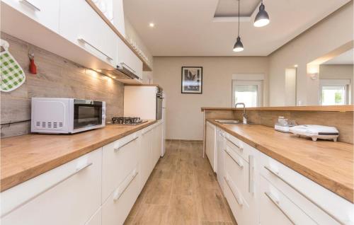 Kitchen, Six-Bedroom Holiday Home In Bilisane in Brbinj