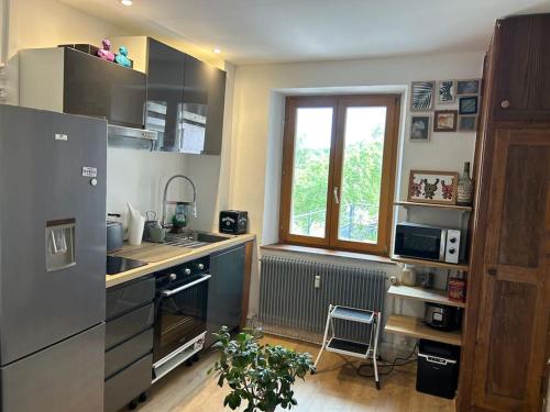 廚房, Appartement Hohwald terrasse 101 in 勒奧瓦爾德