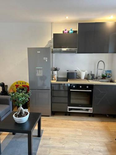 廚房, Appartement Hohwald terrasse 101 in 勒奧瓦爾德