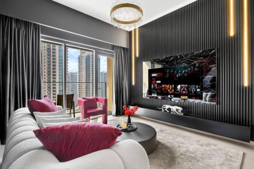 Glow Sky Suite Trendy 1BR- Dubai Mall Access by Maxx Value Homes, Дубай (фото 6)