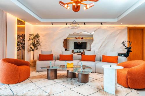 Royal Senior Suite 3Bd & 3Ba -By Appart Ayla in Sour Jdid