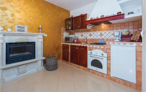 virtuve, One-Bedroom Apartment In Kosinozici in Katun Lindarski