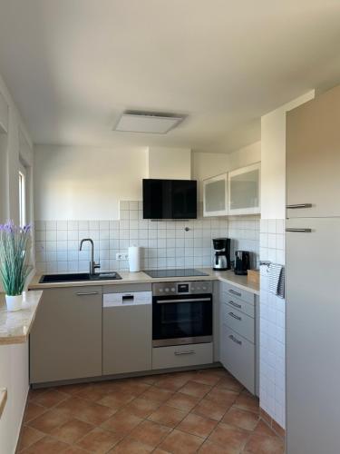 Kitchen, Apartment Kornbergblick in Schwarzenbach an der Saale