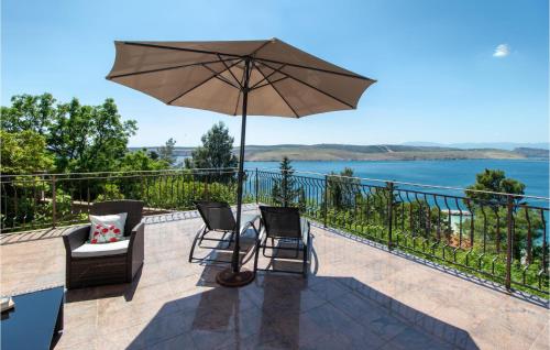 Erkély/terasz, Ocean Front Apartment In Jadranovo in Jadranovo