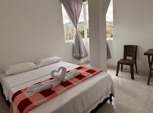 1 double bed