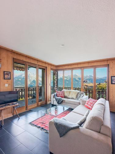 Apt Veysonnaz avec terrasse et vue imprenable in Veysonnaz, Schweiz