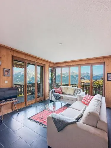 Apt Veysonnaz avec terrasse et vue imprenable in Veysonnaz, Schweiz