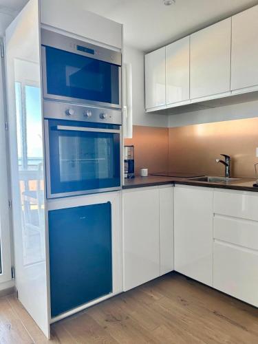 virtuve, Mettons les voiles - Appt vue mer avec loggia in Bernieres-sur-Mer