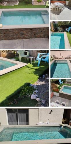 T1 28m2 en RDC avec jardin et piscine - Location saisonnière - Cabestany