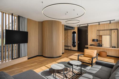 共用Lounge/電視區, 塞格德藝術酒店 (Art Hotel Szeged) in 賽格德