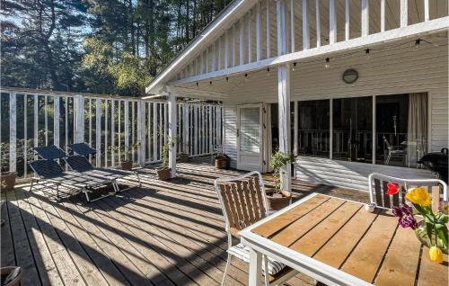 Balcony/terrace, Holiday Home Vallehusvej Nexø Iv in Snogebaek