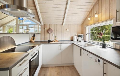 Kitchen, Holiday Home Harresbæk Sydals Ix in Mommark