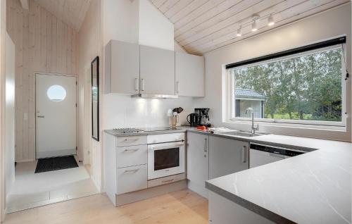 Kitchen, Beautiful Home In Idestrup With Sauna in Idestrup