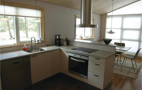 Kitchen, Holiday Home Kaninstien Væggerløse Vi in Idestrup