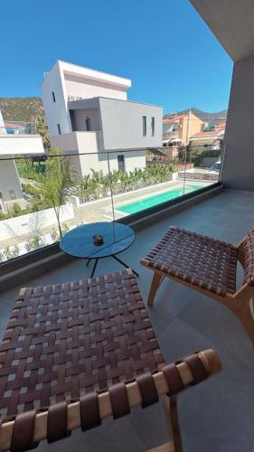 Altan/terrasse, Diamond Gold Suite in Iraklitsa