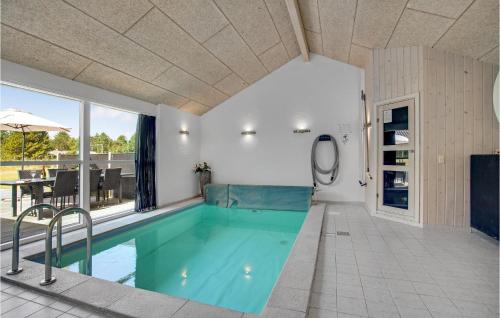 Swimming pool, Beach Front Home In Jerup With Sauna in Jerup