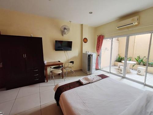 1 double bed