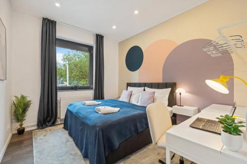 maremar - Design im Zentrum - 2 Schlafzimmer - Luxus Boxspringbetten - Küche - Arbeitsplätze & Highspeed WLAN - Balkon, Brunswick (foto 4)