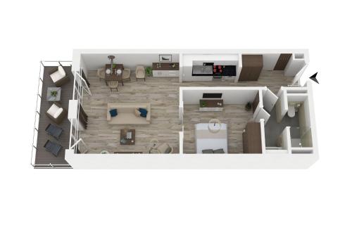 Apartment with Balcony image 3