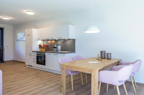 廚房, Ferienwohnung Namaste -Luxus am Krakower See in 克拉科夫 安 湖