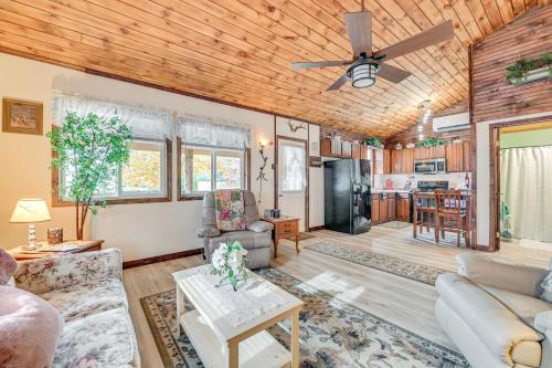 2 Mi to Lake Champlain Cabin with River Access! in Keeseville, USA