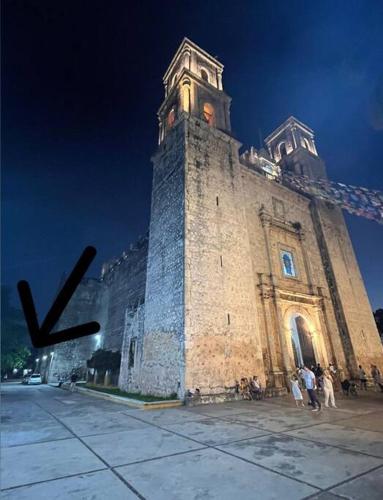 Historic Center-Yellow Colonial House in Valladolid, Mexico