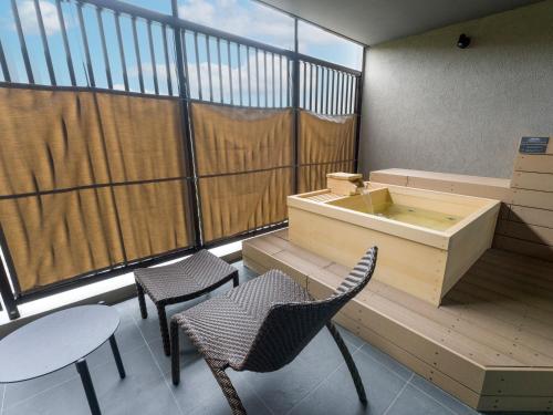 ระเบียง/ชานเรือน, Rakuten STAY TERRACE Hakone Kowakudani near น้ำตกเซนโจ
