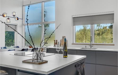 Kitchen, 4 Bedroom Gorgeous Home In Esbjerg V in Hjerting