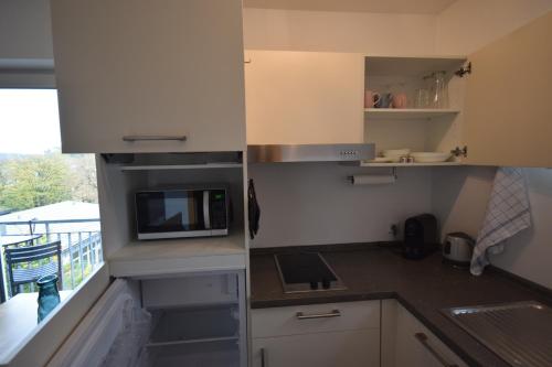廚房, Nestwerk Komfort R23-13 - Balkon, Arbeitsplatz & Hochschulnähe (Nestwerk Komfort R23-13 - Balkon, Arbeitsplatz & Hochschulnahe) in 里斯河畔比伯拉赫