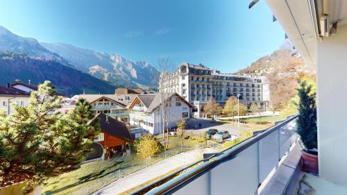 Zentrales Studio mit mega Bergblick, Titlis, Luzern, Lake, Kurpark in Engelberg, Schweiz