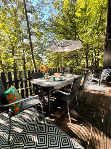 Balkon/terasa, Boszicht Durbuy in Petite Somme
