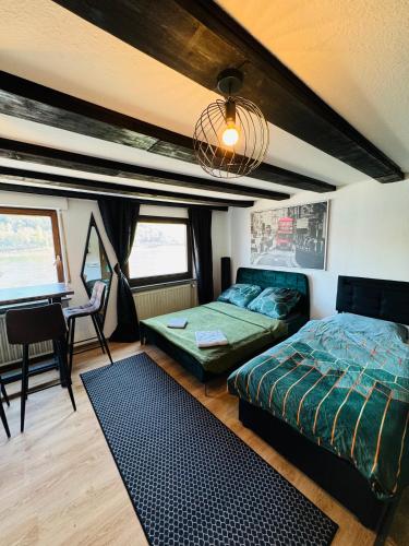 Loft Fluss Blick in Koblenz, Deutschland