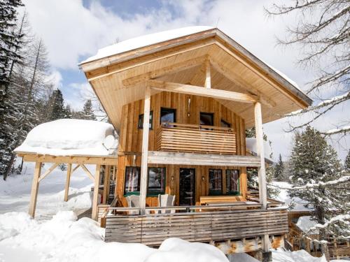 Wooden chalet with infrared sauna