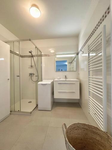 Fürdőszoba, Appartement CUMARU vue mer in Saint-Florent