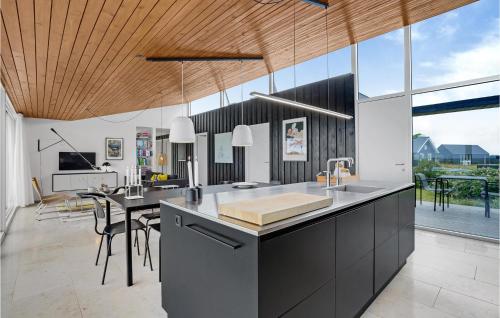 Kitchen, Four-Bedroom Holiday Home In Lundby in Lundby