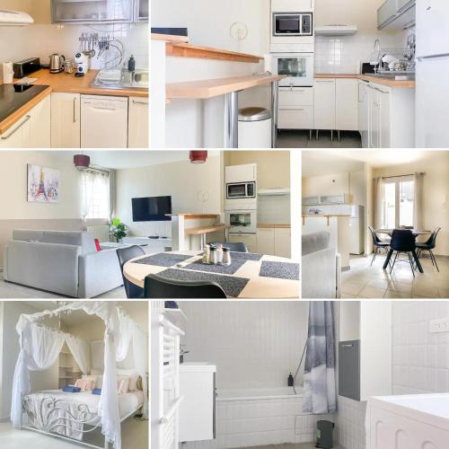 кухня, Fééria - Appartement au calme proche de Disneyland Paris (Feeria - Appartement au calme proche de Disneyland Paris) in Шессі