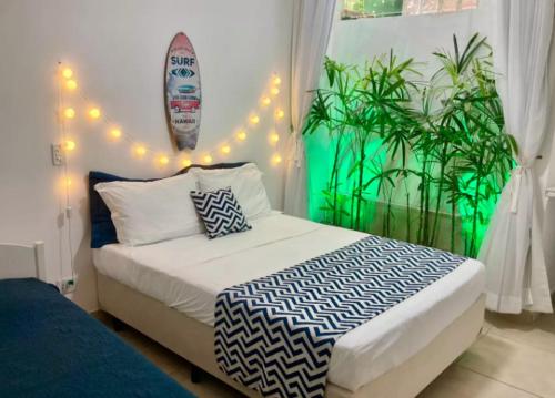 1 double bed, 1 twin bed