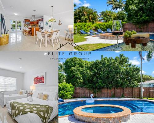 Dream Stay 4BR Pool,Jacuzzi and Fire Pit by the Beach in Hollywood, USA