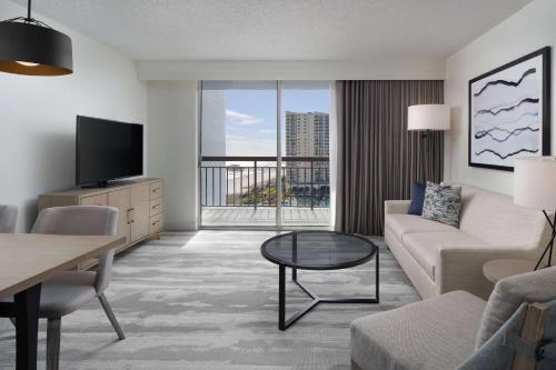 Embassy Suites by Hilton Myrtle Beach Oceanfront Resort near Apache Pier & Fmly Campground