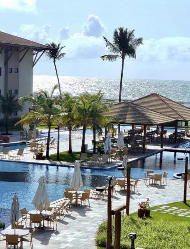 สวน, SAMOA POLINÉSIA BEACH RESORT MURO ALTO Apto Térreo (SAMOA POLINESIA BEACH RESORT MURO ALTO Apto Terreo) in ปอร์โต เดอ กาลินฮัส