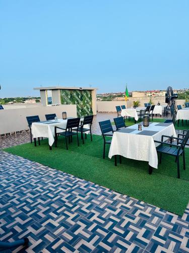 balkon/terras, Residence Aïcha (Residence Aicha) in Bamako