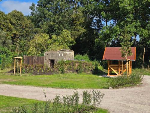 Dārzs, Schlaffass auf Stellplatz am Elbkrug 2 0 in Sanktmargarētena
