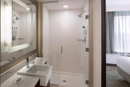 Bathroom, SpringHill Suites by Marriott Orlando at FLAMINGO CROSSINGS® Town Center/Western Entrance near Be Our Guest